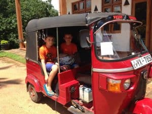 Scotts in a rickshaw