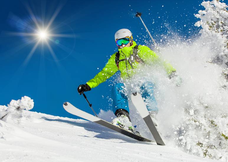skiier in action
